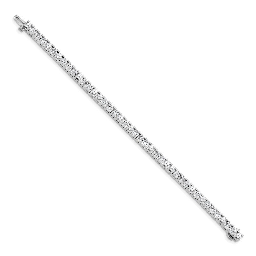 Holds 7.5 carat 42- Round Diamond 4-prong Tennis Bracelet Mounting - WBC