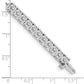 Holds 7.5 carat 42- Round Diamond 4-prong Tennis Bracelet Mounting - WBC