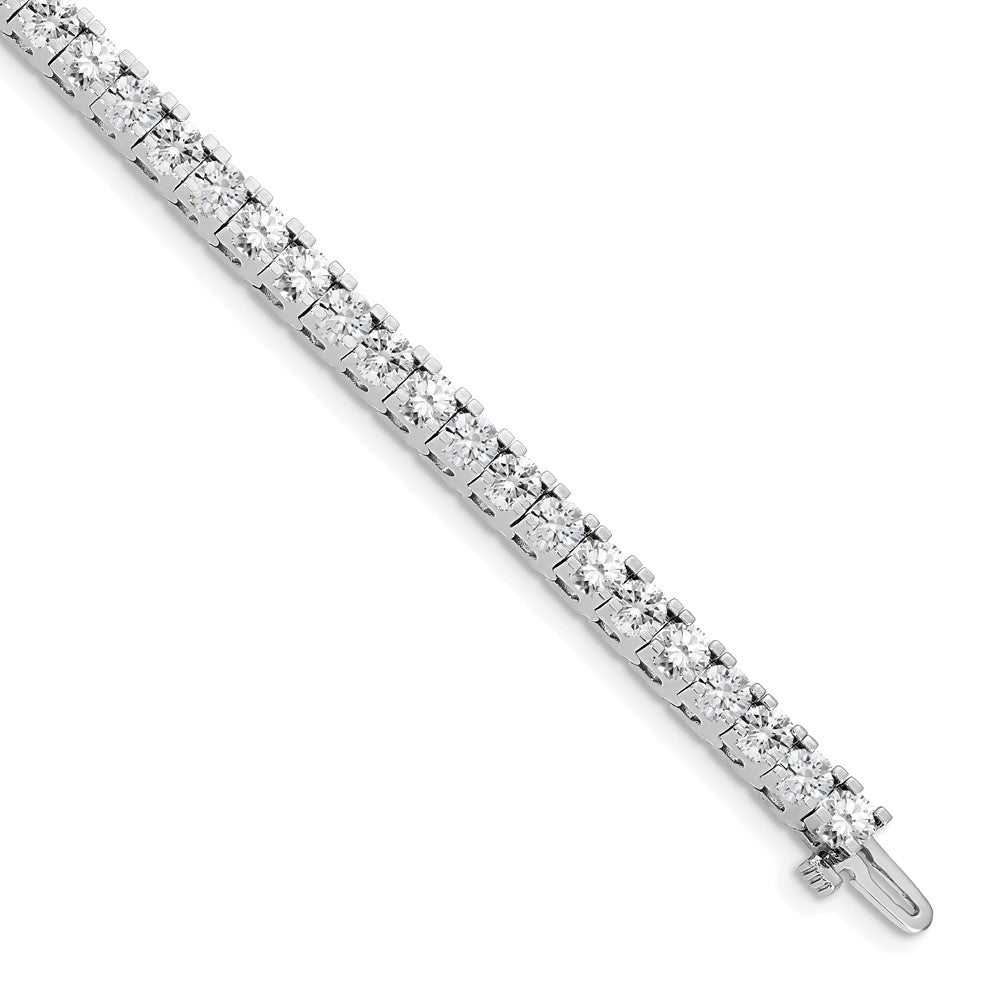 Holds 7.5 carat 42- Round Diamond 4-prong Tennis Bracelet Mounting - WBC