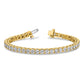 Holds 17 carat 33- Round Diamond 4-prong Tennis Bracelet Mounting - WBC