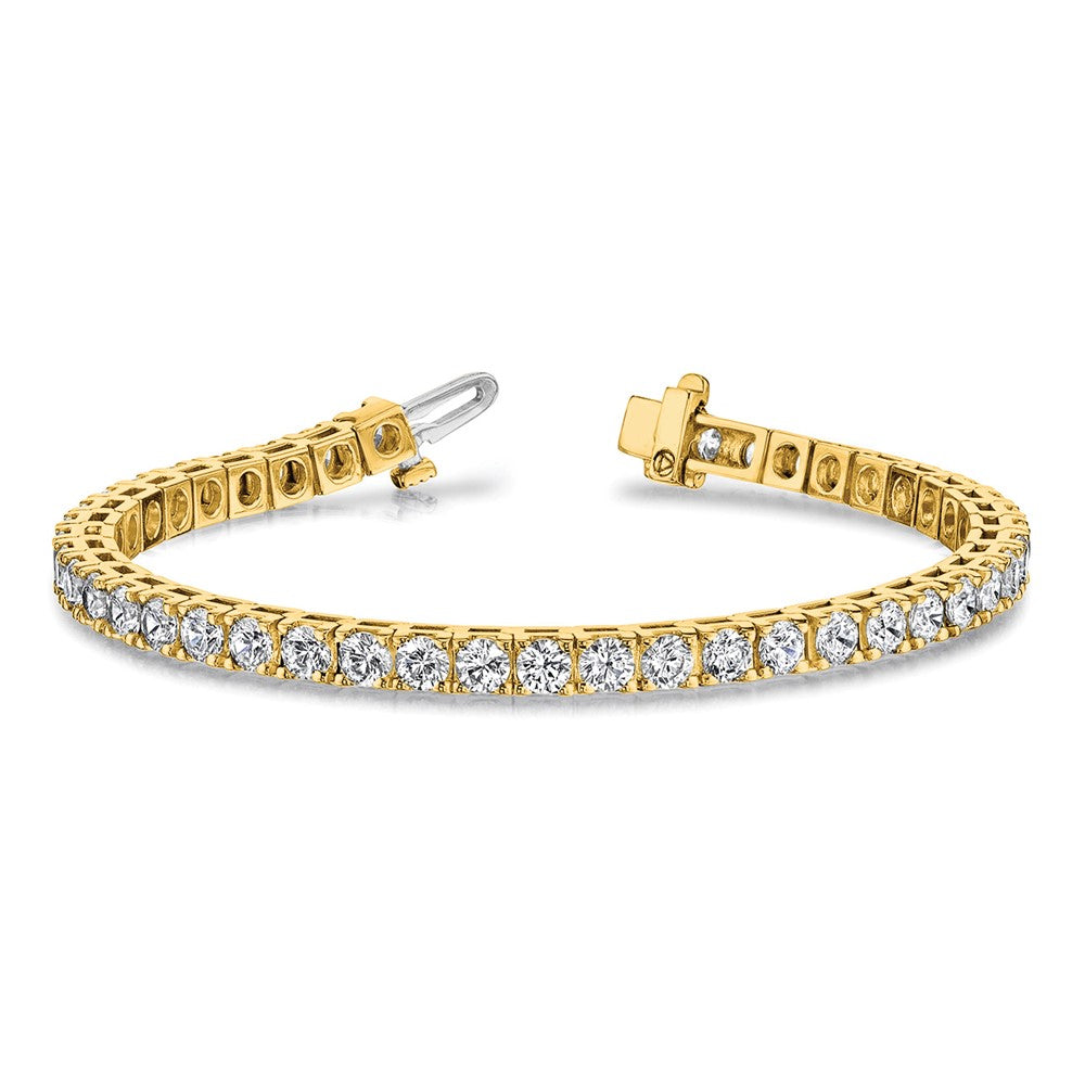 Holds 17 carat 33- Round Diamond 4-prong Tennis Bracelet Mounting - WBC