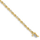 Holds 1/2 carat 11- Round Diamond 4-prong X-design Tennis Bracelet Mounting - WBC