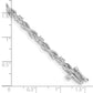 Holds 1/2 carat 11- Round Diamond 4-prong X-design Tennis Bracelet Mounting - WBC