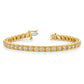 Holds 3.75 carat 37- Round Diamond 4-prong Tennis Bracelet Mounting - WBC