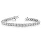 Holds 3.75 carat 37- Round Diamond 4-prong Tennis Bracelet Mounting - WBC