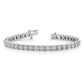 Holds 5.1 carat 34- Round Diamond 4-prong Tennis Bracelet Mounting - WBC