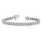 Holds 5.1 carat 34- Round Diamond 4-prong Tennis Bracelet Mounting - WBC
