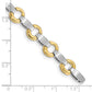 Two-tone Holds 13 Stones up to Satin Curved Bar Add-a-Diamond Bracelet - WBC