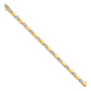 Two-tone Holds 2.75 carat 11- Round Diamond Curved Bar Link Tennis Bracelet Mounting - WBC