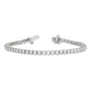 Holds 3.3 carat 56- Round Diamond 3-prong Tennis Bracelet Mounting - WBC