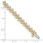 Holds 6.15 carat 41- Round Diamond 3-prong Tennis Bracelet Mounting - WBC