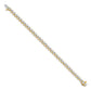 Holds 8.5 carat 37- Round Diamond 3-prong Tennis Bracelet Mounting - WBC