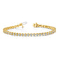 Holds 8.5 carat 37- Round Diamond 3-prong Tennis Bracelet Mounting - WBC
