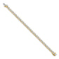 Holds 10.2 carat 34- Round Diamond 3-prong Tennis Bracelet Mounting - WBC