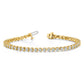 Holds 10.2 carat 34- Round Diamond 3-prong Tennis Bracelet Mounting - WBC