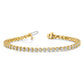 Holds 10.2 carat 34- Round Diamond 3-prong Tennis Bracelet Mounting - WBC