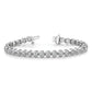 Holds 2.13 carat 61- Round Diamond 2-prong Tennis Bracelet Mounting - WBC