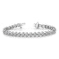 Holds 2.13 carat 61- Round Diamond 2-prong Tennis Bracelet Mounting - WBC