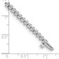 Holds 2.13 carat 61- Round Diamond 2-prong Tennis Bracelet Mounting - WBC