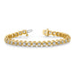 Holds 3.06 carat 52- Round Diamond 2-prong Tennis Bracelet Mounting - WBC