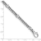 Holds 1 carat 5- Round Diamond Bezel Curb Link Bracelet Mounting - WBC