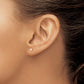 3- Pink Button Freshwater Cultured Pearl Stud Post Earrings - WBC