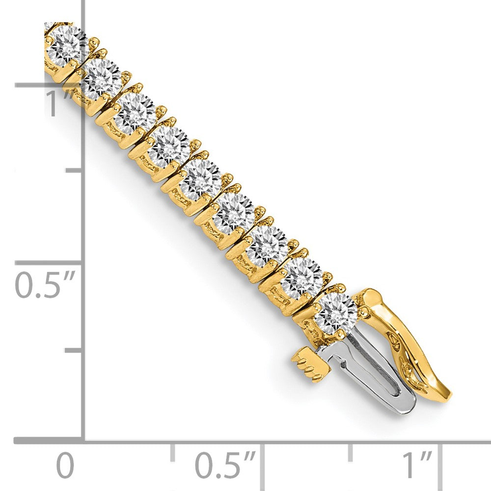 Holds 4.92 carat 52- Round Diamond 4-prong Tennis Bracelet Mounting - WBC