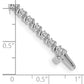 Holds 2 carat 44- Round Diamond Swirled 2-prong Tennis Bracelet Mounting - WBC