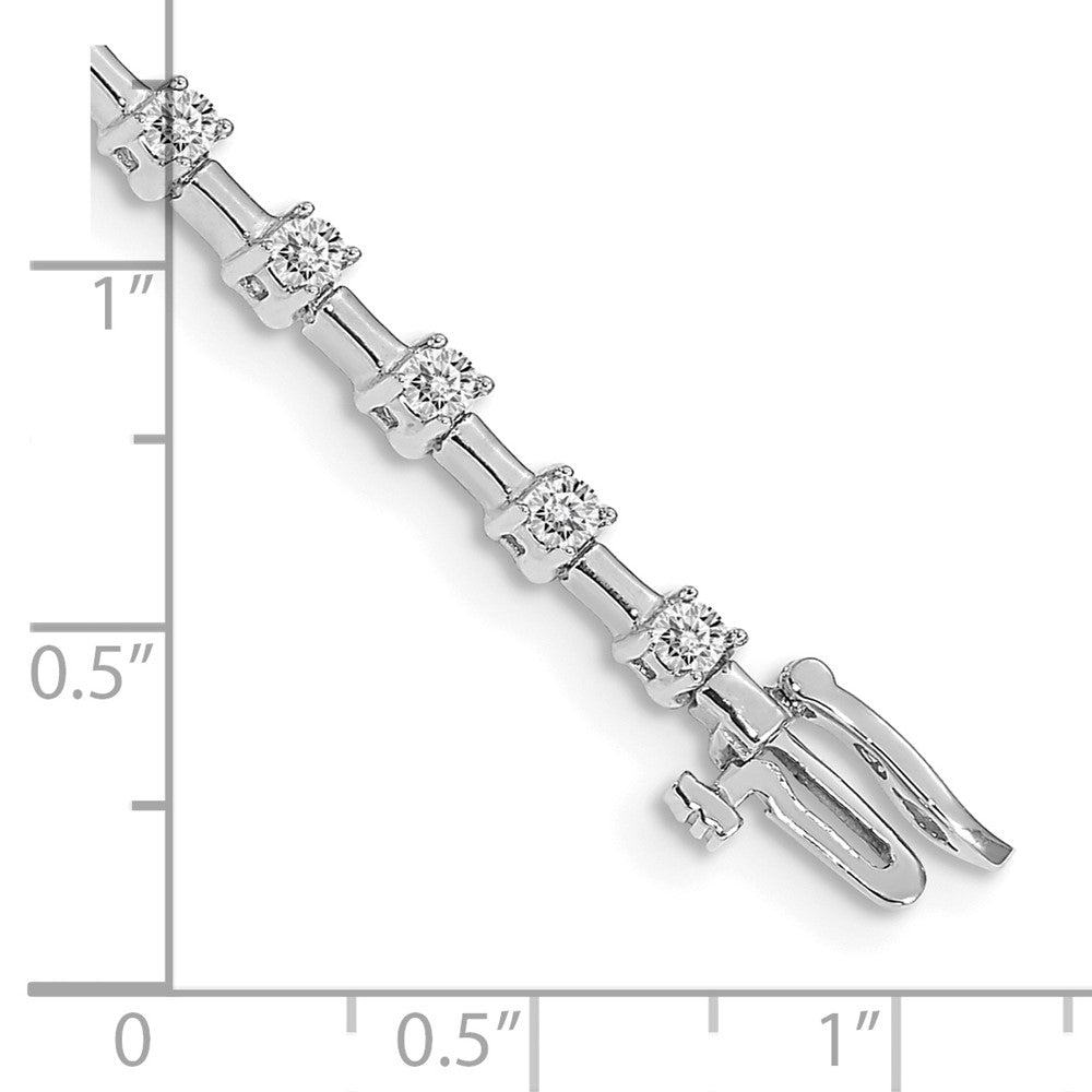Holds 2 carat 28- Round Diamond Bar Link Tennis Bracelet Mounting - WBC