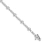Holds 1/2 carat 11- Round Diamond Bezel Curved Bar Link Bracelet Mounting - WBC