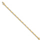 Two-tone Holds 1 carat 14- Round Diamond Curved Bar Link Tennis Bracelet Mounting - WBC