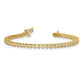 Complete 7/8 carat Round AA Diamond 2-prong S-link Tennis Bracelet - WBC