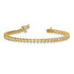 Holds 7/8 carat 54- Round Diamond 2-prong S-link Tennis Bracelet Mounting - WBC
