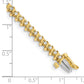 Holds 7/8 carat 54- Round Diamond 2-prong S-link Tennis Bracelet Mounting - WBC