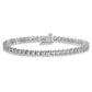 Holds 7/8 carat 54- Round Diamond 2-prong S-link Tennis Bracelet Mounting - WBC