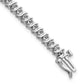 Holds 7/8 carat 54- Round Diamond 2-prong S-link Tennis Bracelet Mounting - WBC