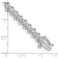 Holds 3.9 carat 38- Round Diamond 2-prong S-link Tennis Bracelet Mounting - WBC