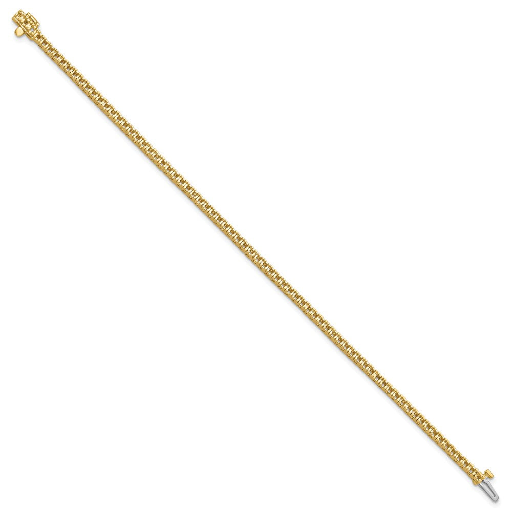Holds 1.25 carat 74- Round Diamond 4-prong Tennis Bracelet Mounting - WBC