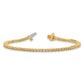 Holds 1.25 carat 74- Round Diamond 4-prong Tennis Bracelet Mounting - WBC