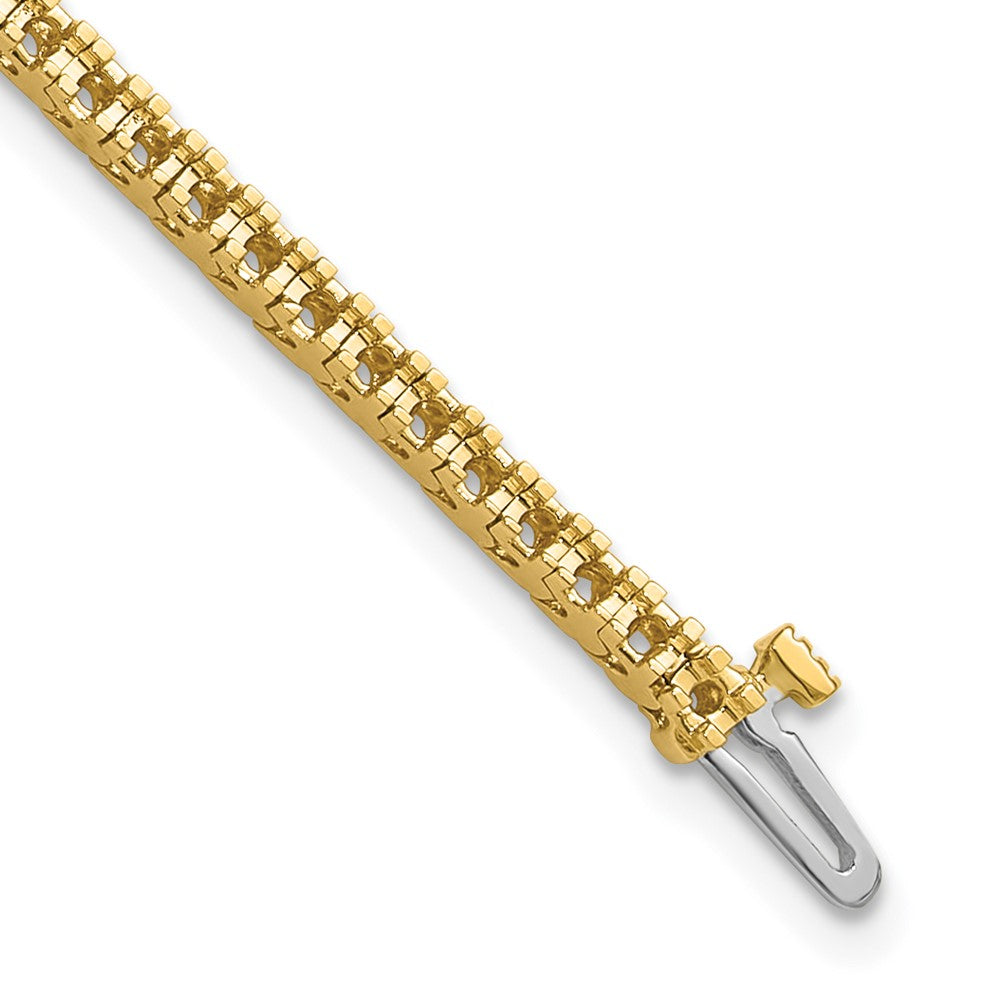 Holds 1.25 carat 74- Round Diamond 4-prong Tennis Bracelet Mounting - WBC