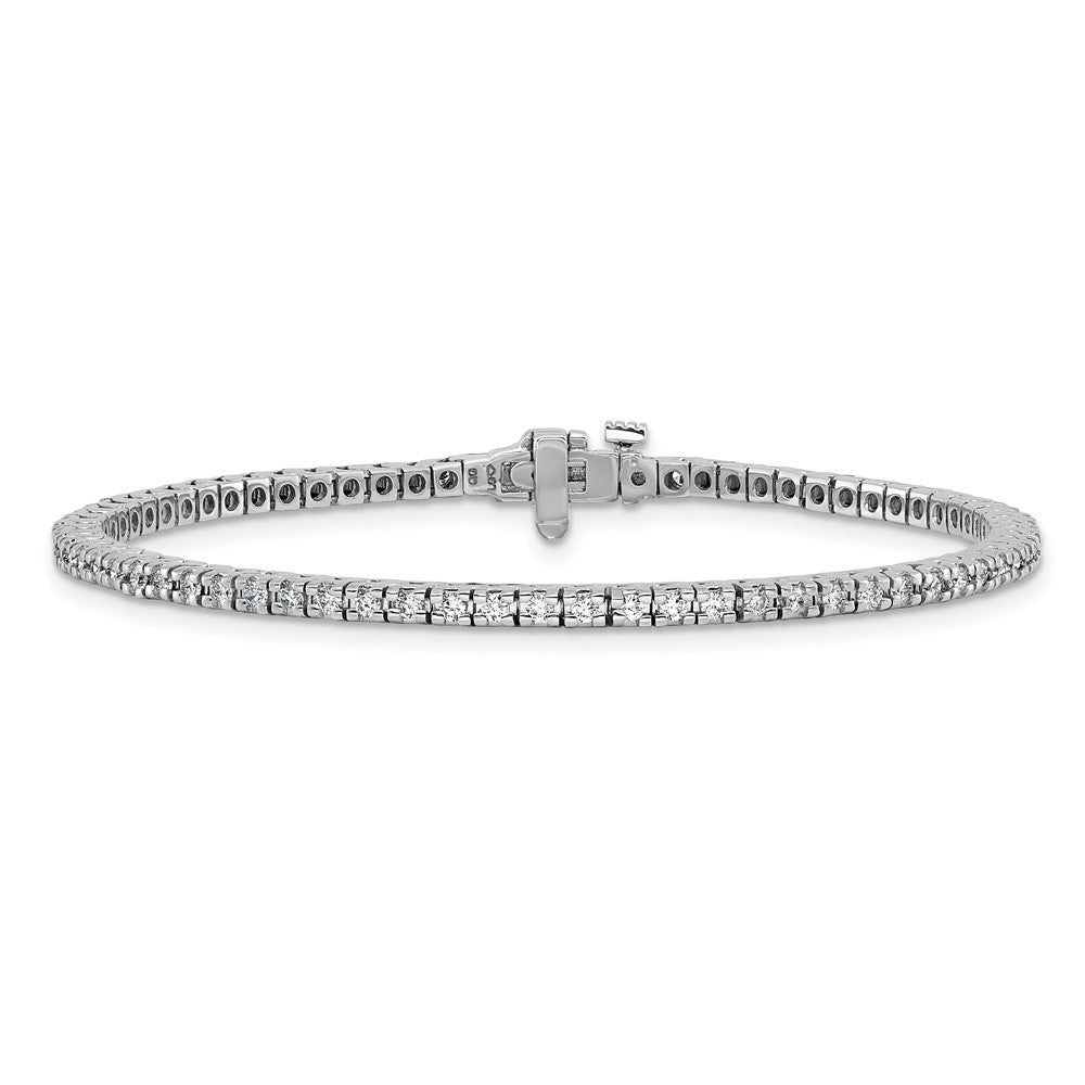 Holds 1.25 carat 74- Round Diamond 4-prong Tennis Bracelet Mounting - WBC