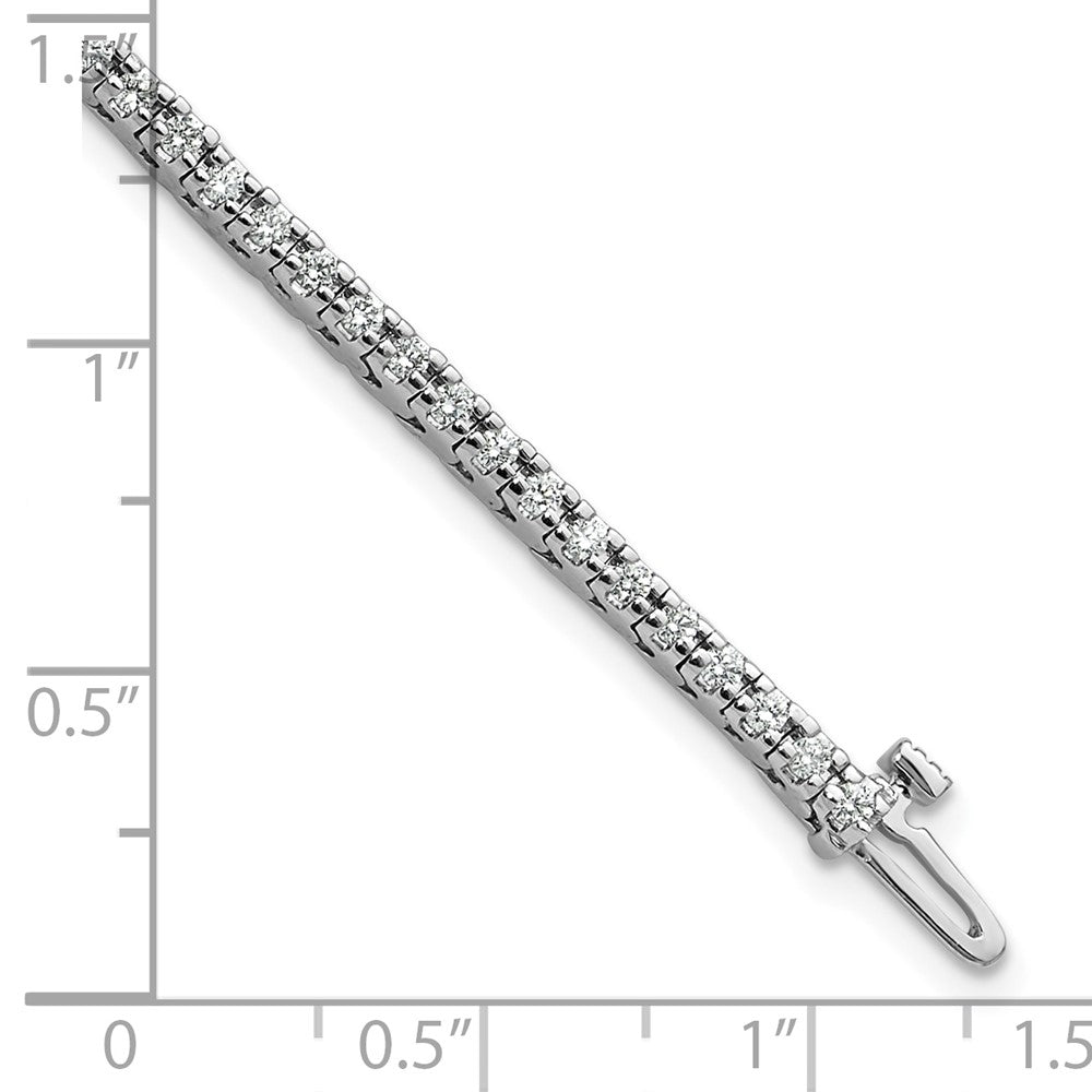 Holds 1.25 carat 74- Round Diamond 4-prong Tennis Bracelet Mounting - WBC