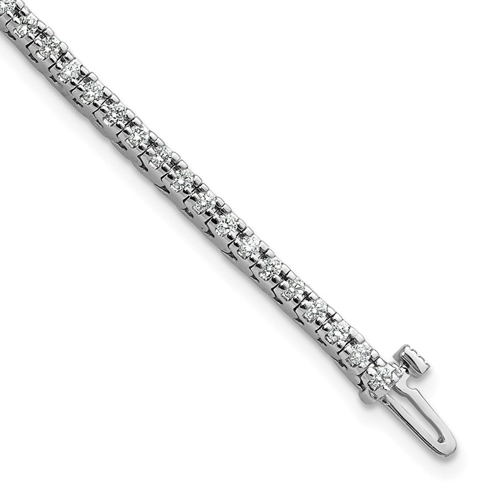 Holds 1.25 carat 74- Round Diamond 4-prong Tennis Bracelet Mounting - WBC