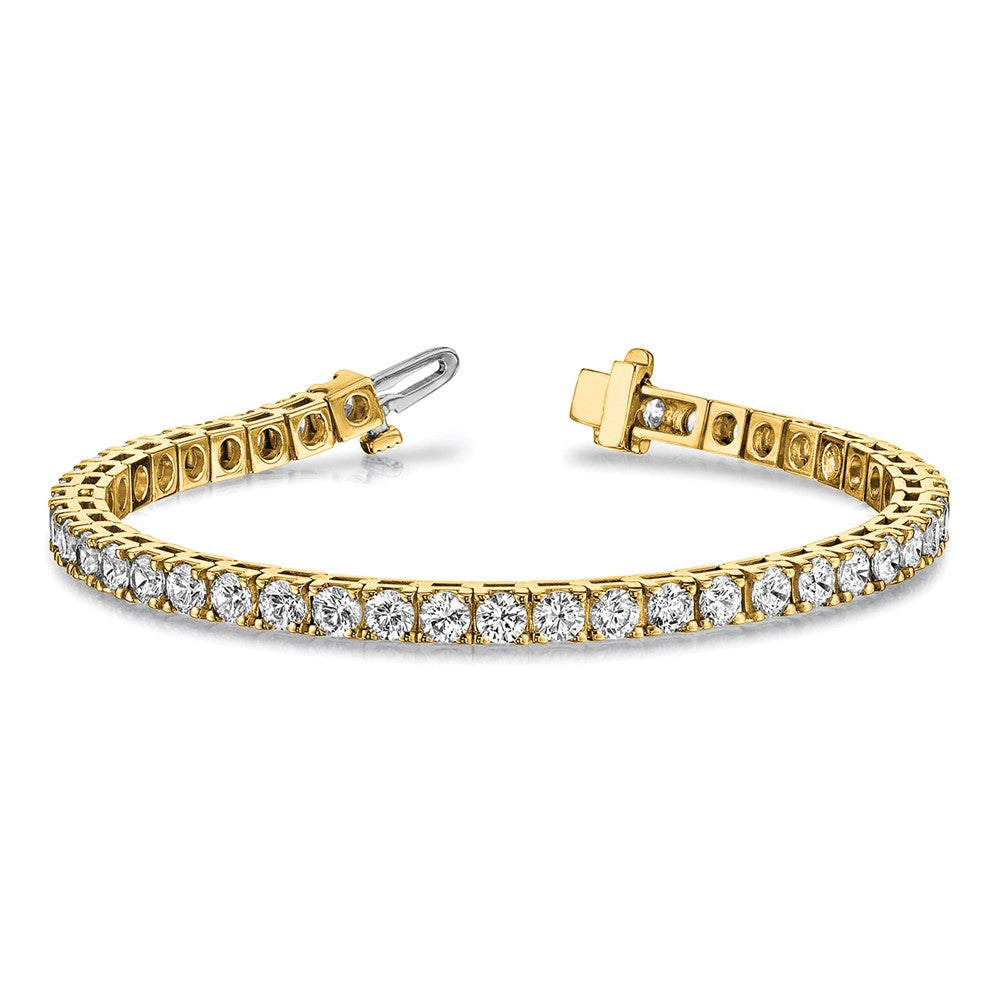 Holds 2.17 carat 62- Round Diamond 4-prong Tennis Bracelet Mounting - WBC
