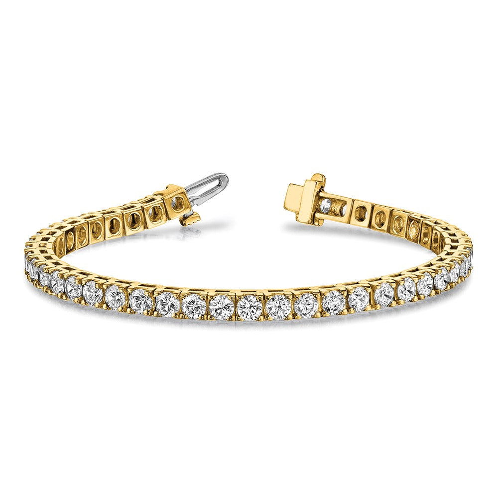 Holds 2.17 carat 62- Round Diamond 4-prong Tennis Bracelet Mounting - WBC