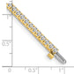 Holds 2.17 carat 62- Round Diamond 4-prong Tennis Bracelet Mounting - WBC