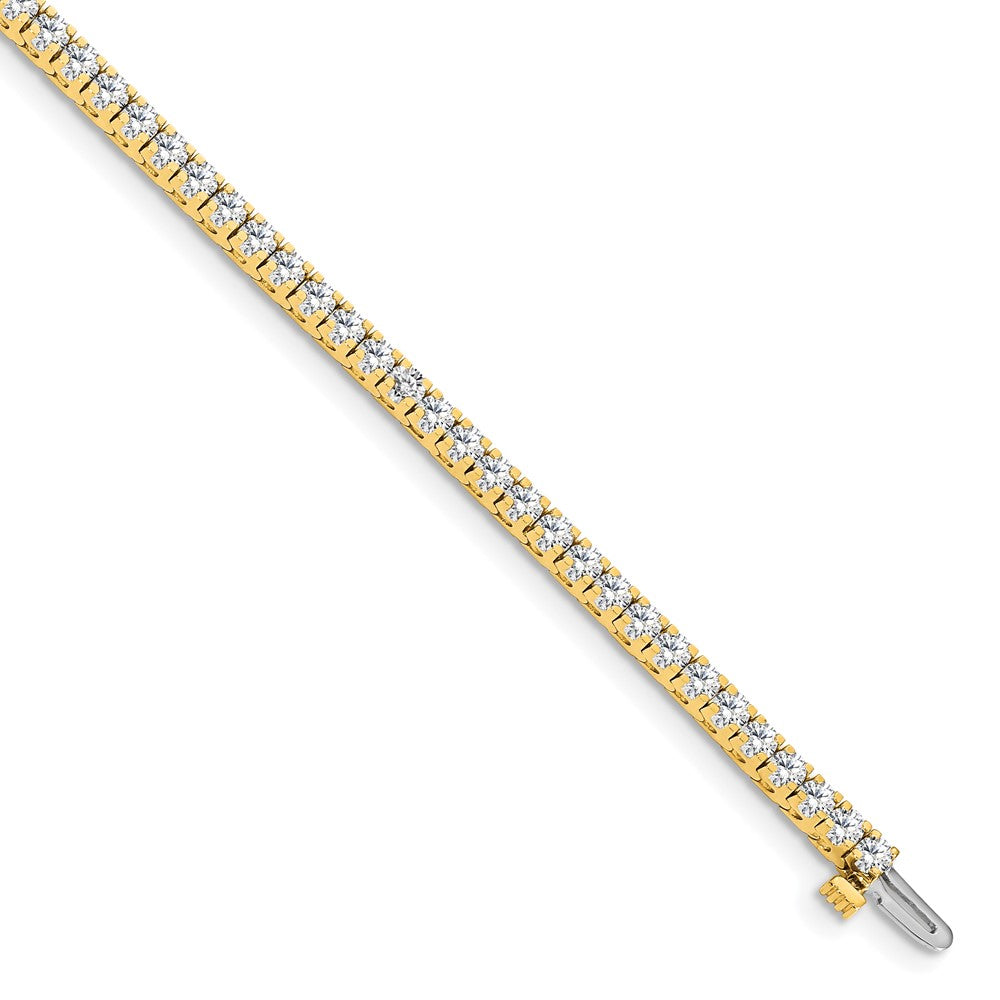 Holds 2.17 carat 62- Round Diamond 4-prong Tennis Bracelet Mounting - WBC