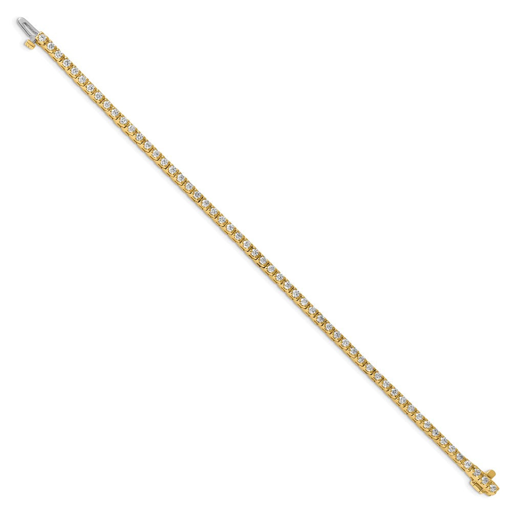 Holds 2.18 carat 56- Round Diamond 4-prong Tennis Bracelet Mounting - WBC