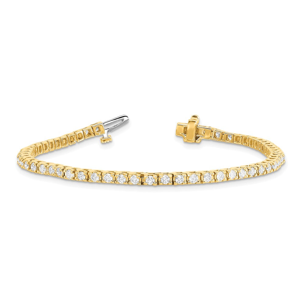 Holds 2.18 carat 56- Round Diamond 4-prong Tennis Bracelet Mounting - WBC