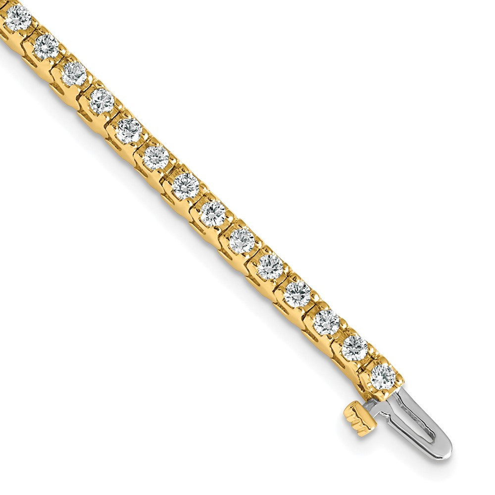 Holds 2.18 carat 56- Round Diamond 4-prong Tennis Bracelet Mounting - WBC